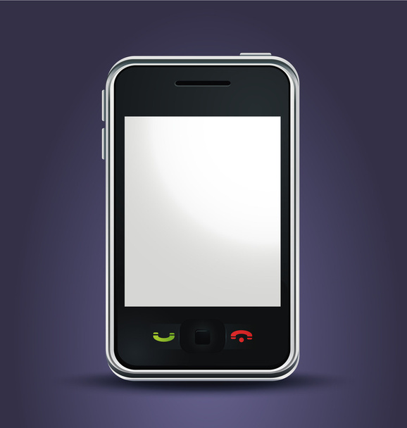 vector realistic mobile phone - Vetor, Imagem