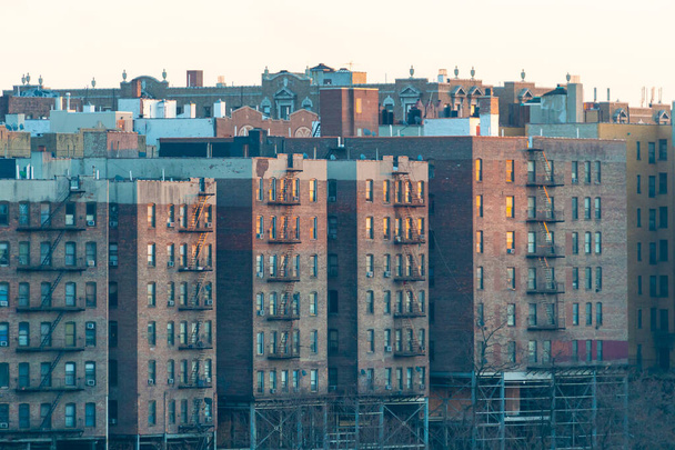 Quartier résidentiel dense d'Inwood, Upper Manhattan, New York - Photo, image