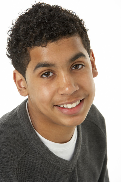 Portrait Of Smiling Young Boy - Fotó, kép