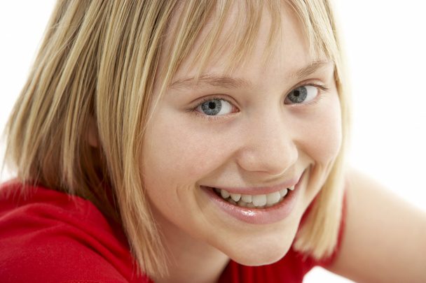 Portrait Of Smiling Young Girl - Fotó, kép
