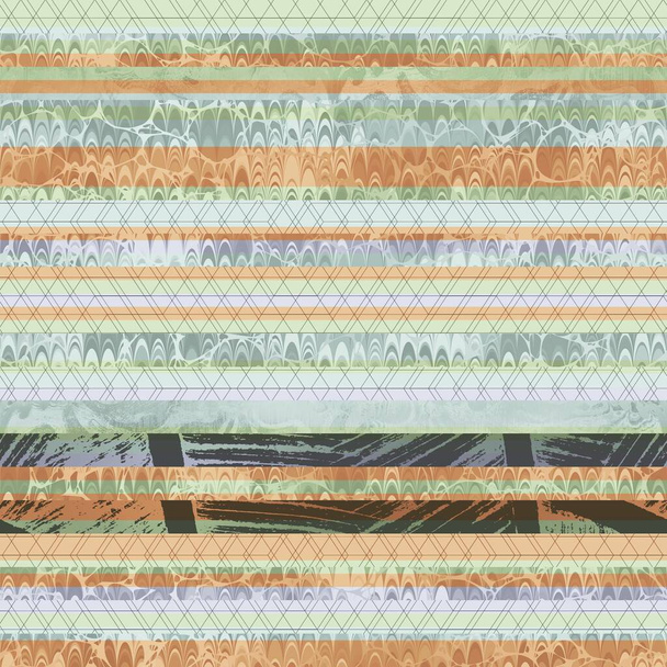 Varrat nélküli csípő vogue véletlenszerű trendi csíkos minta nyomtatása - Fotó, kép