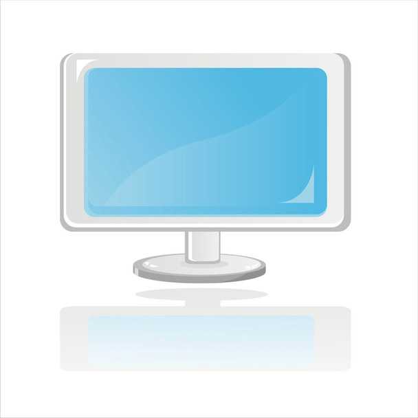 glanzende monitor - Vector, afbeelding