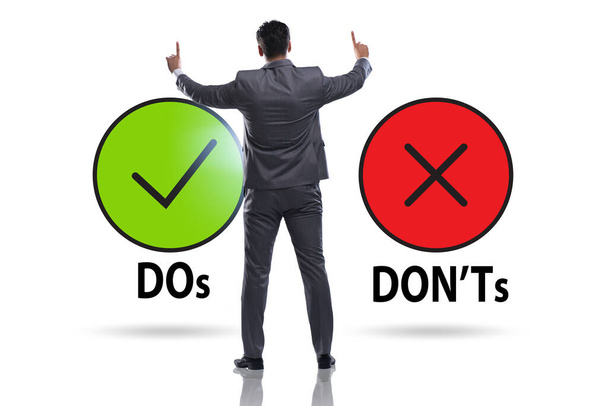 Concept of choosing between dos and donts - Photo, Image