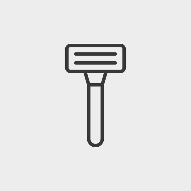 Ícone de barbear barbear isolado no fundo. Símbolo de raspador moderno, simples, vetor, ícone para design de site, aplicativo móvel, ui. Ilustração vetorial - Vetor, Imagem