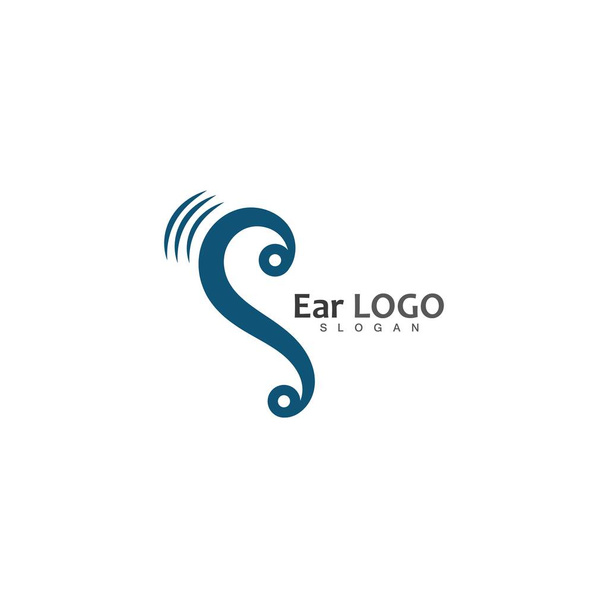 耳の聴覚ロゴテンプレート｜Vector Icon - ベクター画像