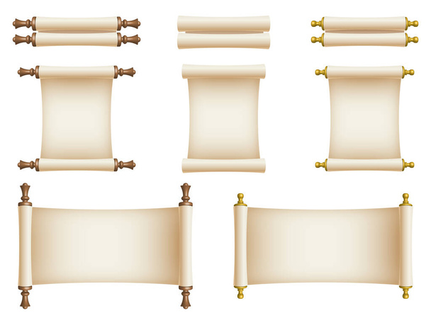 Паперовий прокрутка Векторна ілюстрація дизайну ізольовано на білому тлі
 - Вектор, зображення