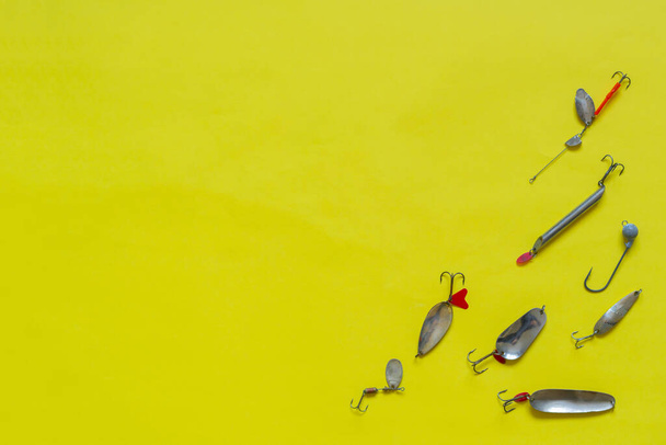 un semplice concetto di sport di pesca, vista dall'alto - Foto, immagini