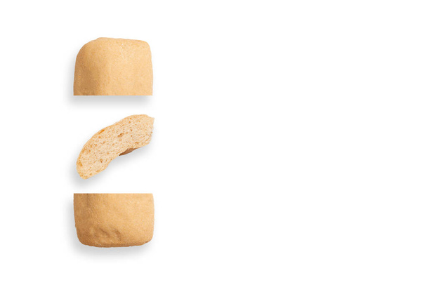 um diferente pedaços de pão sem glúten, layout minimalista criativo, conceito de comida saudável - Foto, Imagem