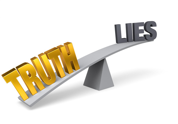 Verdade supera mentiras
 - Foto, Imagem