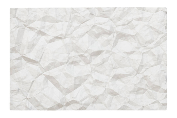 старая пустая скомканная бумага с копипространством, изолированным на белом фоне - Фото, изображение