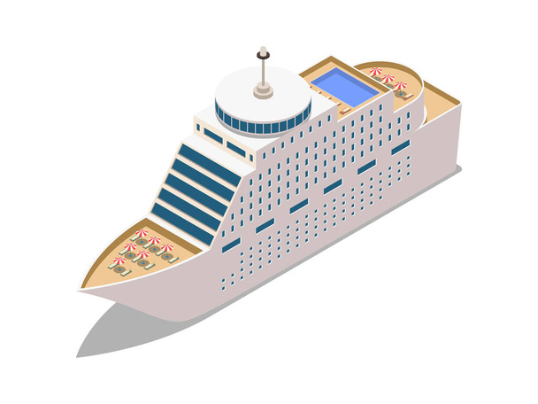 Cruise Liner Illustration - Vector, Image