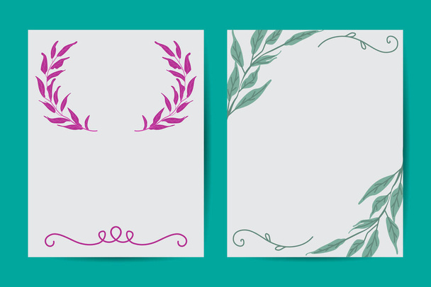Vector botanical banners set with pink peony and white hydrangea flowers. Romantic design for natural cosmetics, perfume, women products. Can be used as greeting card or wedding invitation - Vektor, obrázek