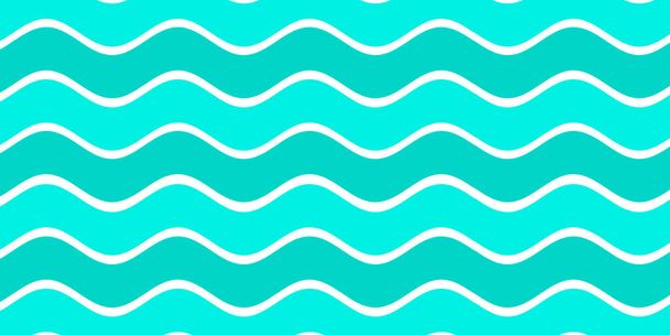 Blue white and green color wave pattern texture background. Use for design summer holiday concept.  - Photo, Image