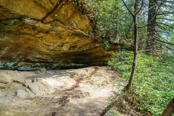 Sandstone formations found in Red River Gorge in Kentucky - Photo, Image