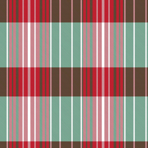 Karácsonyi aszimmetrikus kockás texturált zökkenőmentes minta alkalmas divat textil és grafika - Vektor, kép