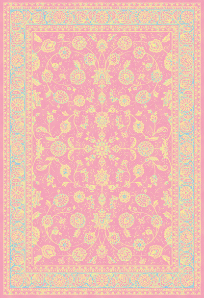 Tapis de bain tapis et tapis style Boho motif de conception ethnique avec texture tissée en détresse et effet - Photo, image