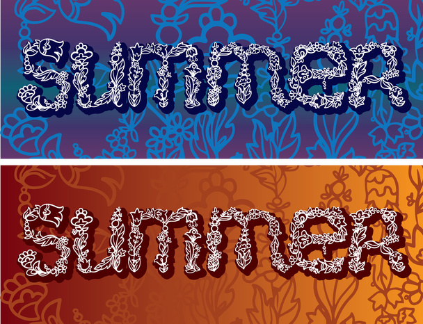 Summertime inscription - Vecteur, image