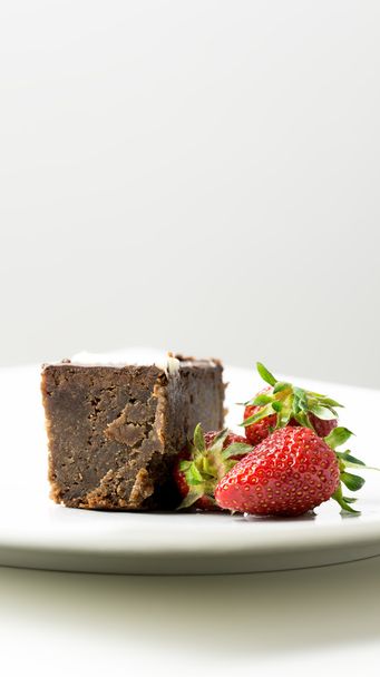 çikolata tatlı taze çilek ile - Fotoğraf, Görsel
