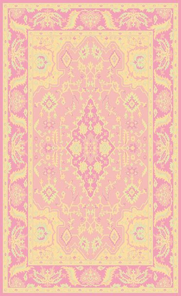 Tapijt badmat en tapijt Boho stijl etnisch ontwerp patroon met verontruste geweven textuur en effect - Foto, afbeelding
