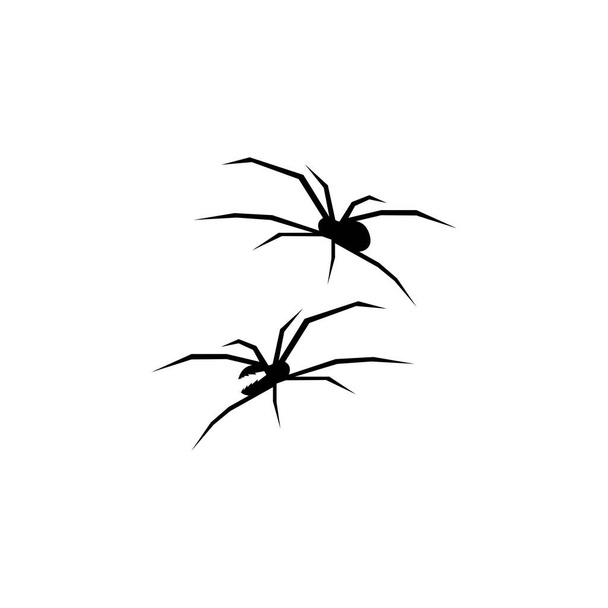 Spinne logo icon design konzept vorlage illustration vektor - Vektor, Bild