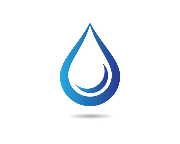 Goccia d'acqua logo modello icona vettoriale illustrazione design - Vettoriali, immagini