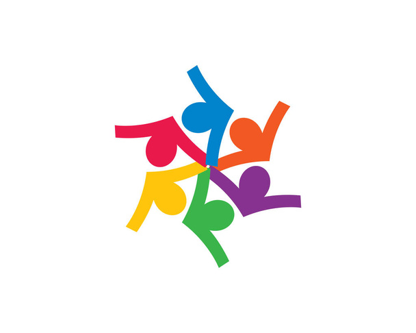 Adoptio ja yhteisöhoidon logo malli vektori kuvake kuvitus suunnittelu - Vektori, kuva