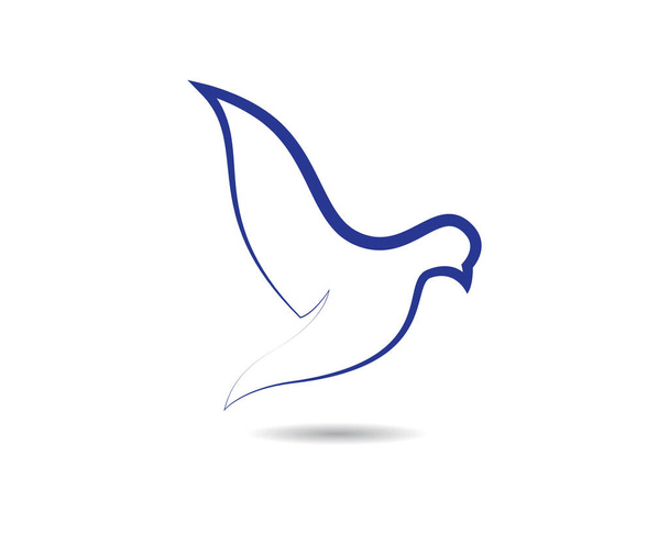 Dove Logo Şablonu vektör resimleme tasarımı - Vektör, Görsel