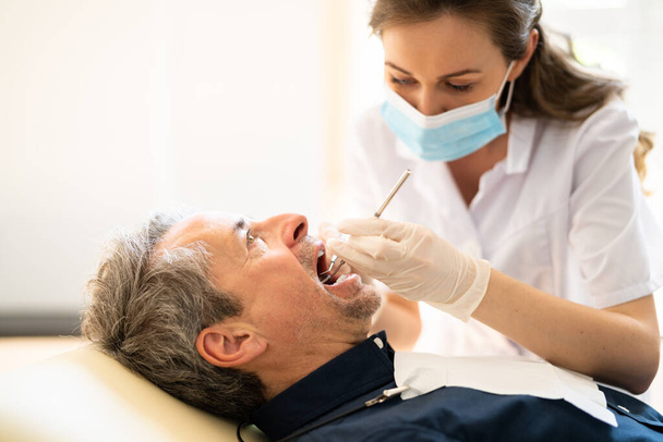 Dental Checkup And Dentistry Care By Dentist - Valokuva, kuva
