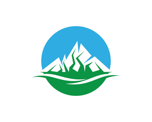 Mountain logo template vector icon illustration design - Vector, Image