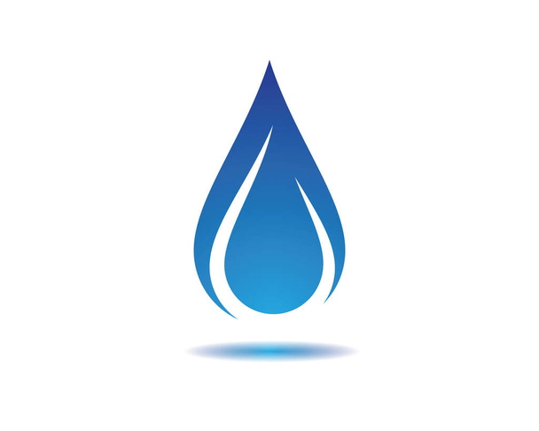 Modèle de logo goutte d'eau icône vectorielle illustration design - Vecteur, image