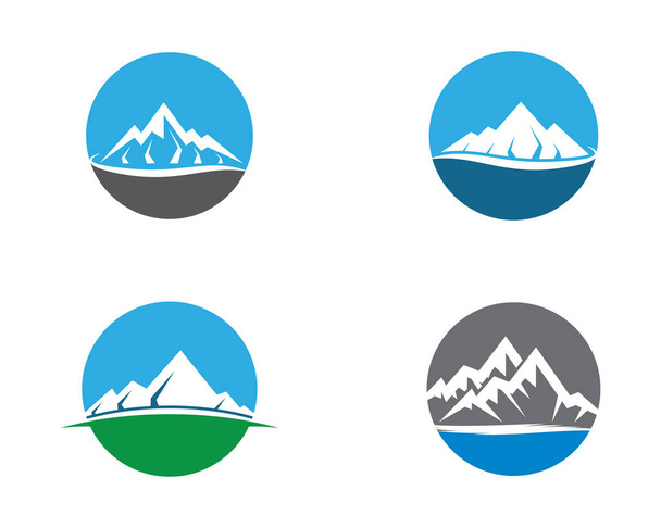 Berg Logo Vorlage Vektor Symbol Illustration Design - Vektor, Bild