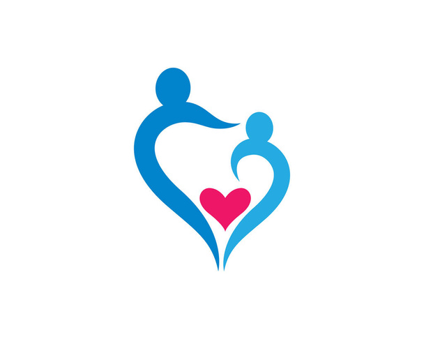 Дизайн векторной иконки логотипа любви - Вектор,изображение