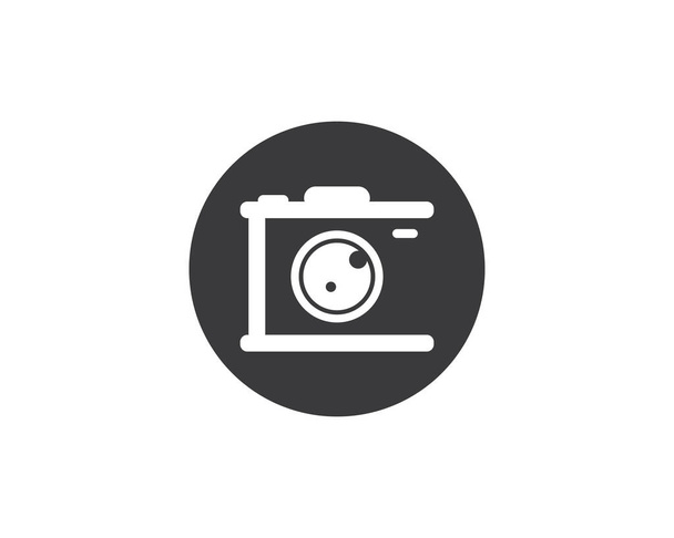 Modèle de logo de la caméra icône vectorielle illustation design - Vecteur, image