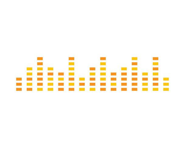 Ses dalgası logo şablonu vektör resimleme - Vektör, Görsel