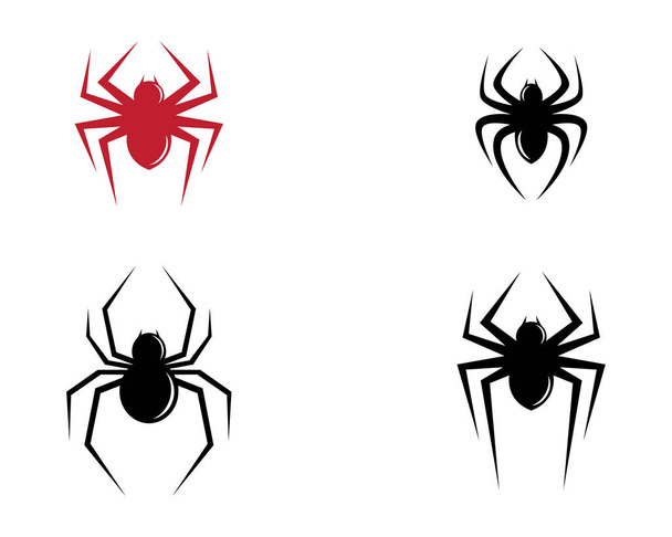 Icône logo araignée illustration design - Vecteur, image