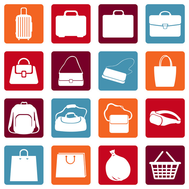 Bags Icons - Vector, Image