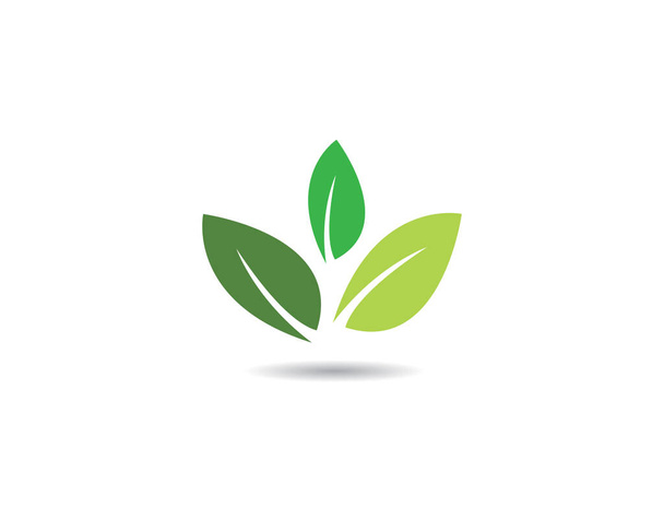 Logos of green leaf ecology nature element vector icon - Vektor, Bild