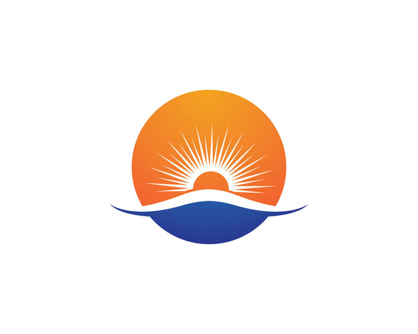 Modèle de logo Sun vecteur icône illustration design - Vecteur, image