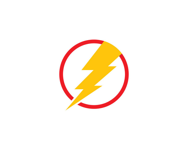 Thunderbolt Logo Vorlage Vektor Symbol Illustration Design - Vektor, Bild