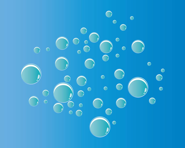 Bubbles water background vector icon illustration design - Vector, Image