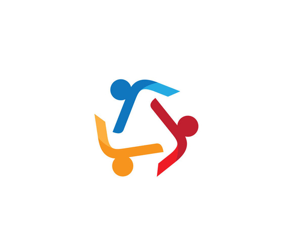 Przyjęcie i opieka społeczna logo szablon wektor ikona ilustracja projekt - Wektor, obraz