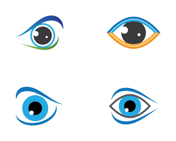 Дизайн векторной иконки логотипа глаза - Вектор,изображение