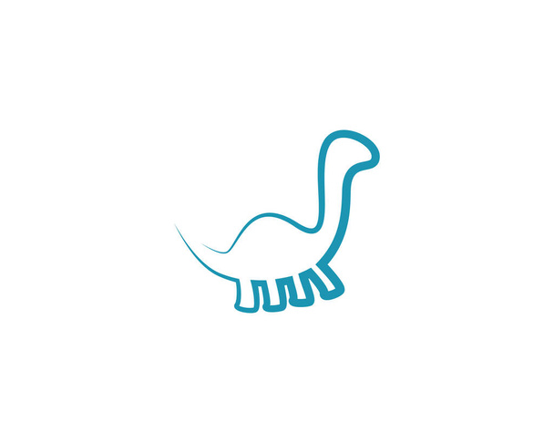 Modèle de logo Brontosaurus icône vectorielle illustration design - Vecteur, image