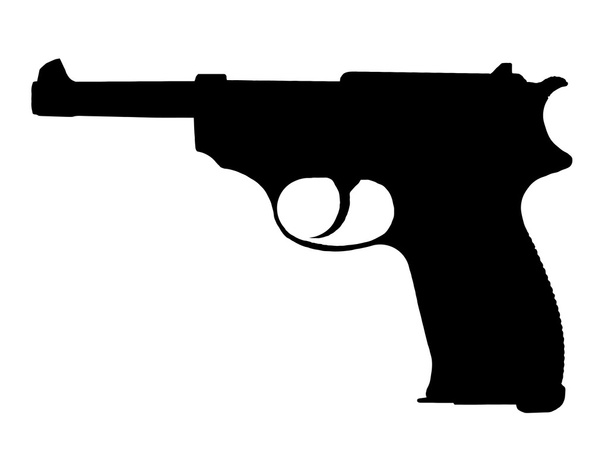 Ww2 серії-німецьких Walther P38 пістолет - Вектор, зображення