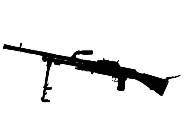 2МВ - пулемёт - Вектор,изображение