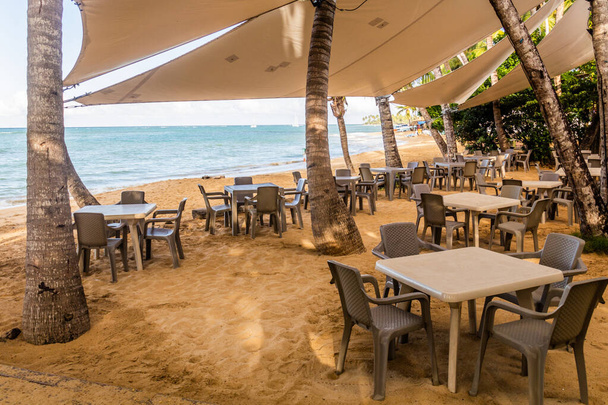 Beach restaurant in Las Terrenas, Dominican Republic - Photo, image