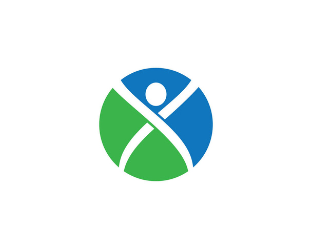 Дизайн векторной иконки логотипа здорового образа жизни - Вектор,изображение