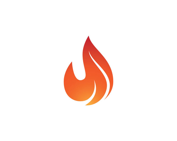 Feuer Flamme Logo Vorlage Vektor Symbol Illustration Design - Vektor, Bild