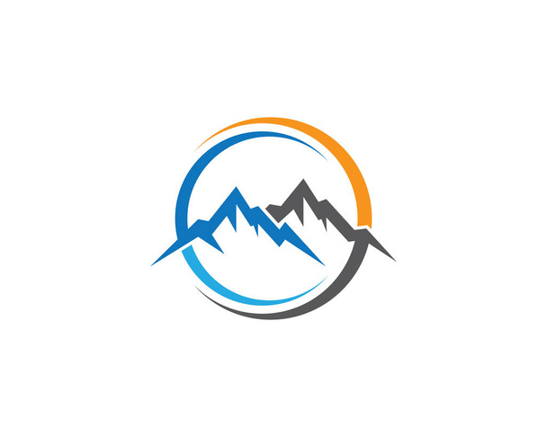 Mountain Logo malli vektori kuvake kuvitus suunnittelu - Vektori, kuva