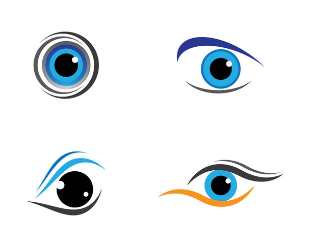 Брендинг Ідентичність Корпоративний догляд за очима векторний дизайн логотипу
 - Вектор, зображення